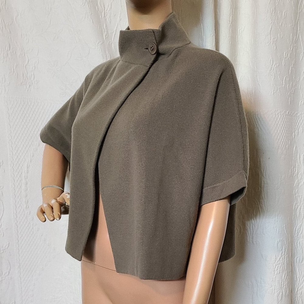 TSE CASHMERE 100% CASHMERE cropped fly-away front cardigan sweater S - Picture 3 of 5